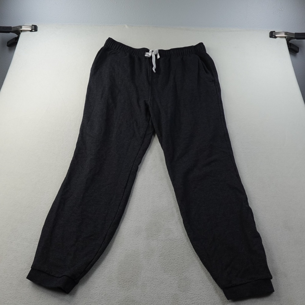 Free Fly Mens Jogger Pants XL Black Stretch Cotton Blend Drawstring Casual